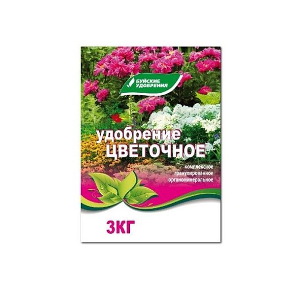 Удобрение цветочное ОМУ Универсальное марка Цветочное 3кг